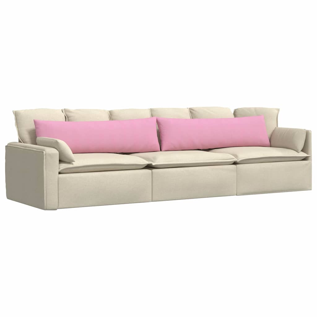 Vidaxl sofa kussens 2 pcs roze 145 x 40 cm stof