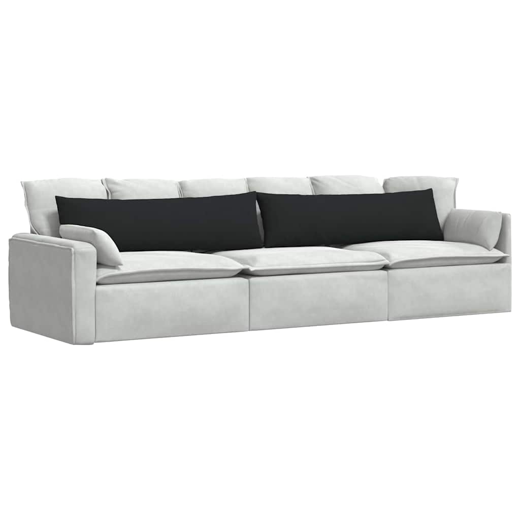 Vidaxl sofa kussens 2 stuks zwart 145 x 40 cm stof