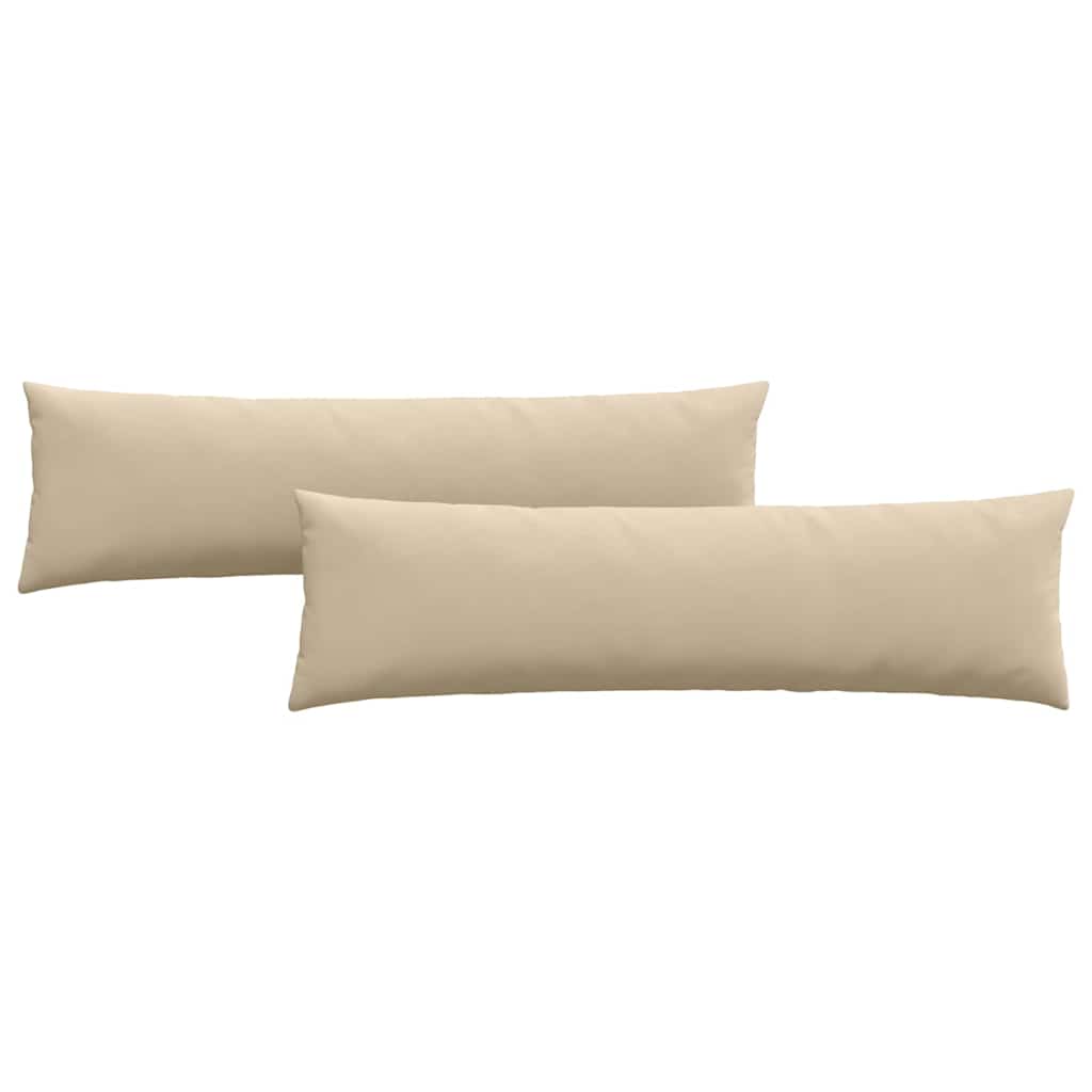 Vidaxl sofa kussens 2 stuks crème 145 x 40 cm stof
