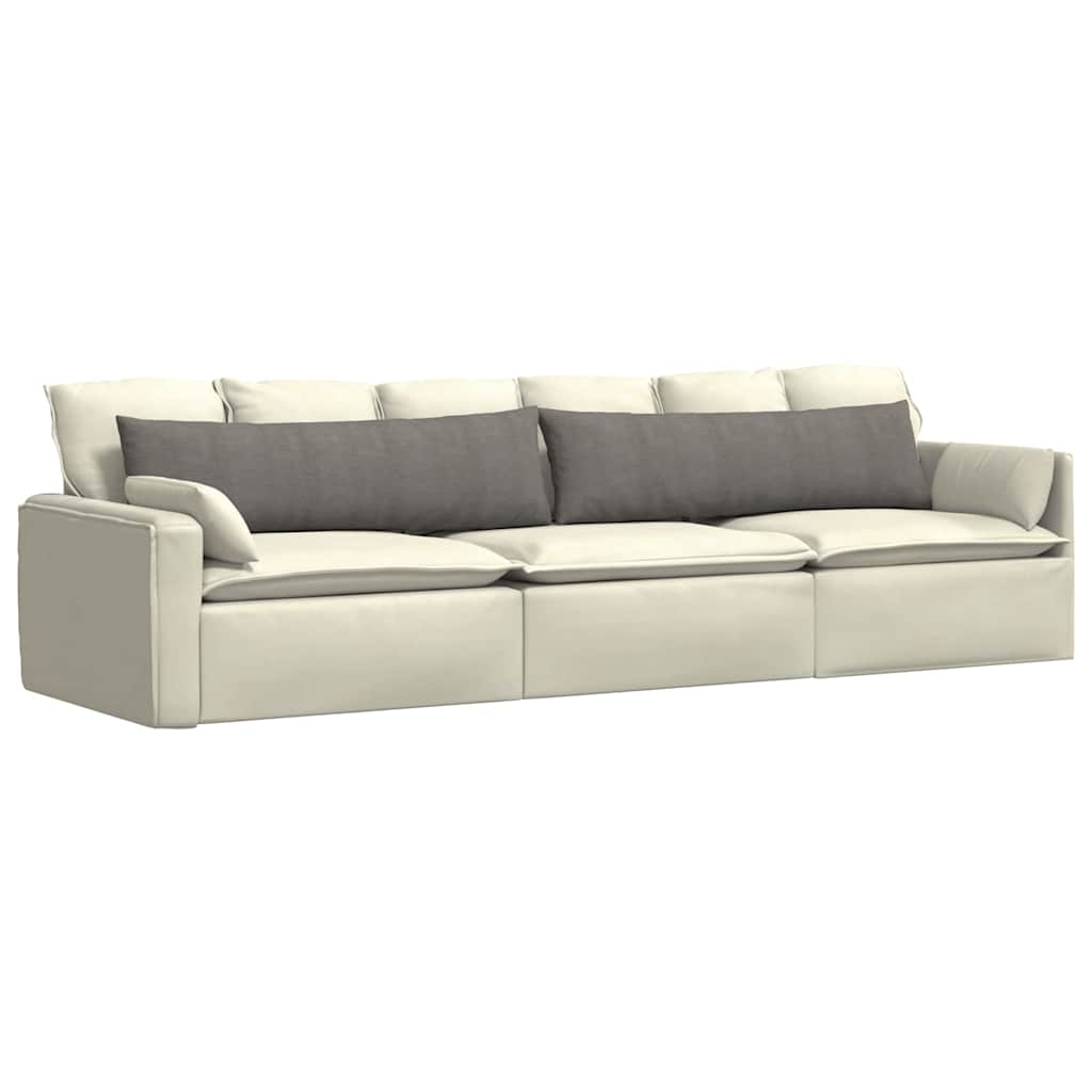 Vidaxl sofa kussens 2 stuks lichtgrijs 145 x 40 cm cordstof