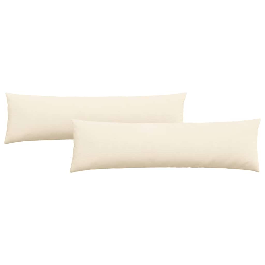 Vidaxl sofa kussens 2 stuks crème 145 x 40 cm cordstof