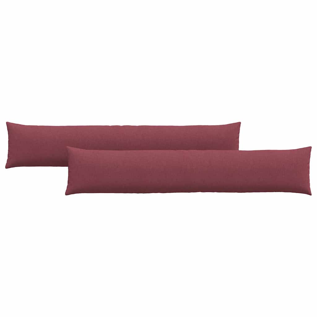 Vidaxl sofa kussens 2 pcs wijnrood 200 x 40 cm stof