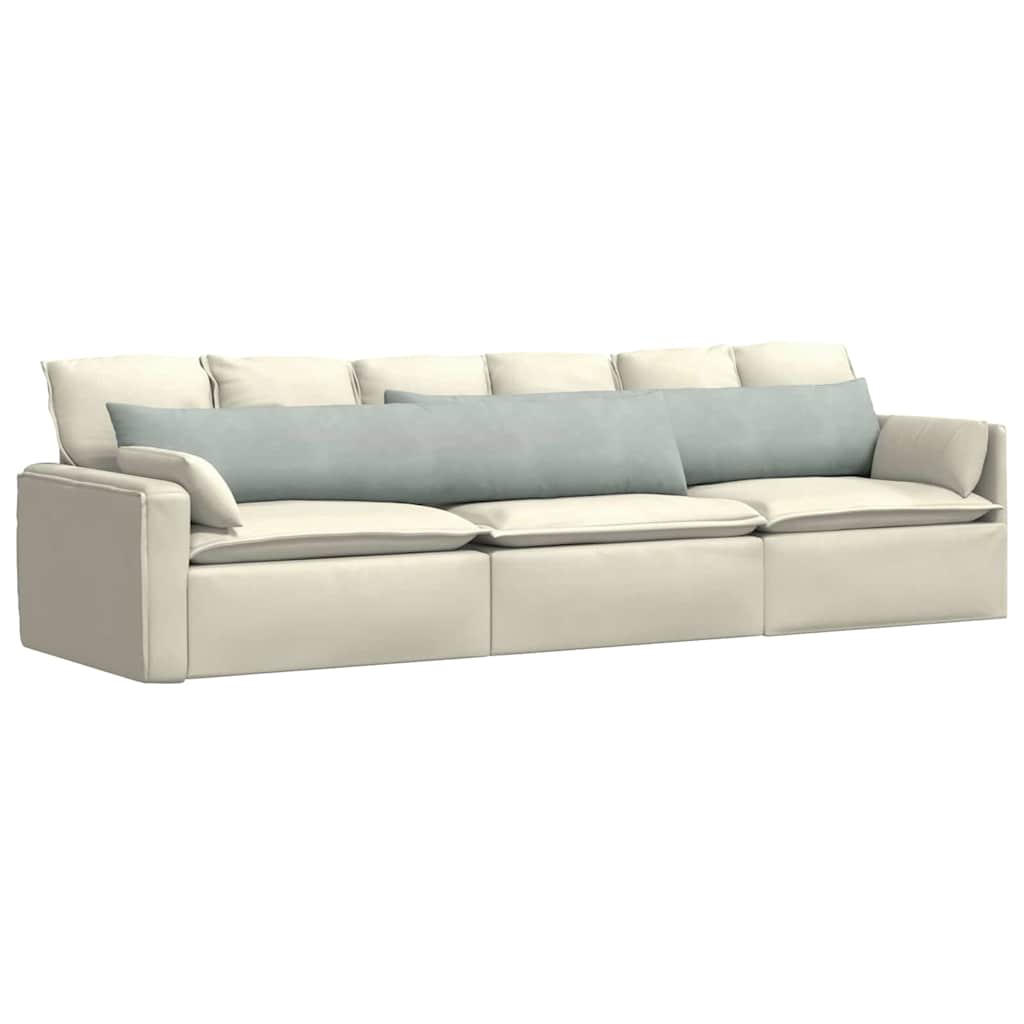 Vidaxl sofa kussens 2 stuks lichtgrijs 200 x 40 cm cordstof