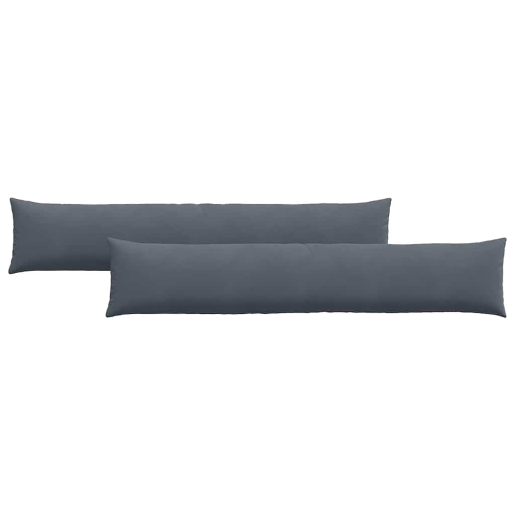 Vidaxl sofa kussens 2 stuks donkergrijs 200 x 40 cm cordstof