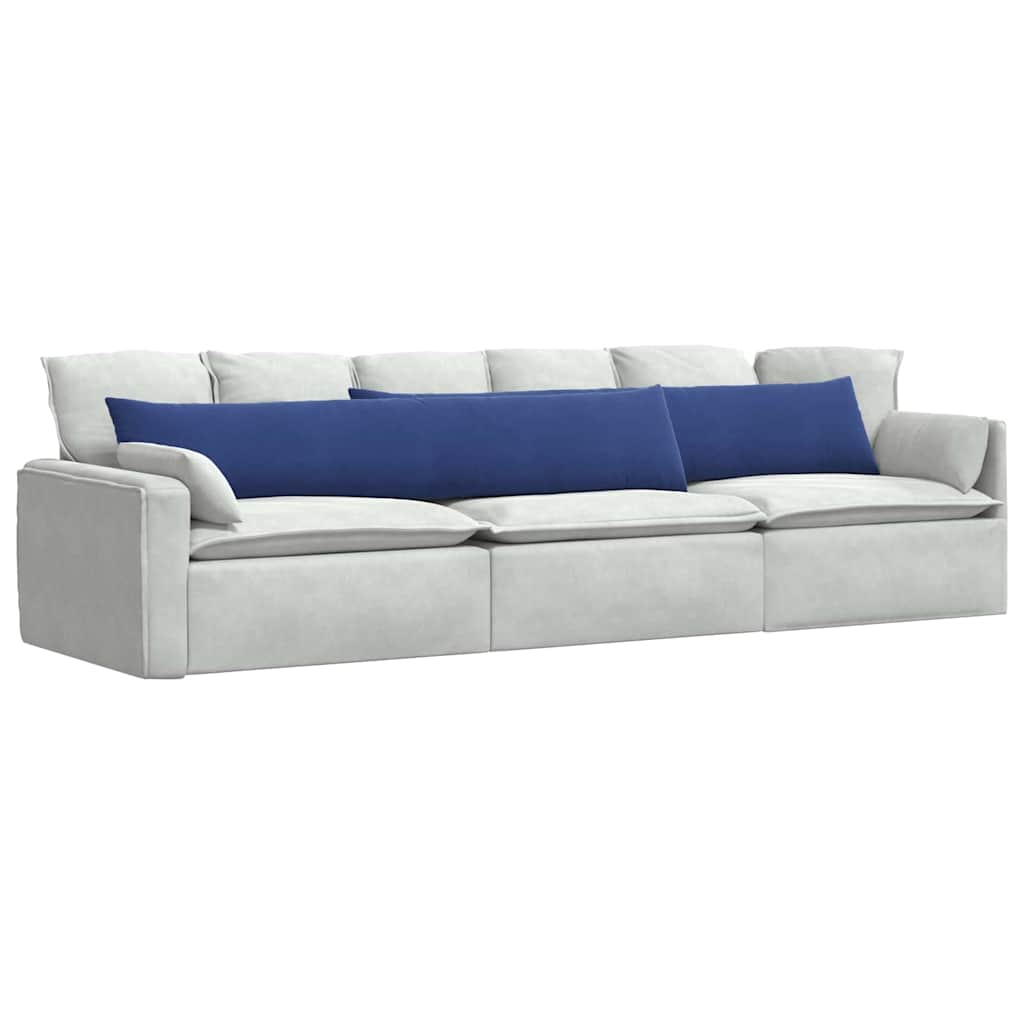 Vidaxl sofa kussens 2 stuks politieblauw 200 x 40 cm cordstof
