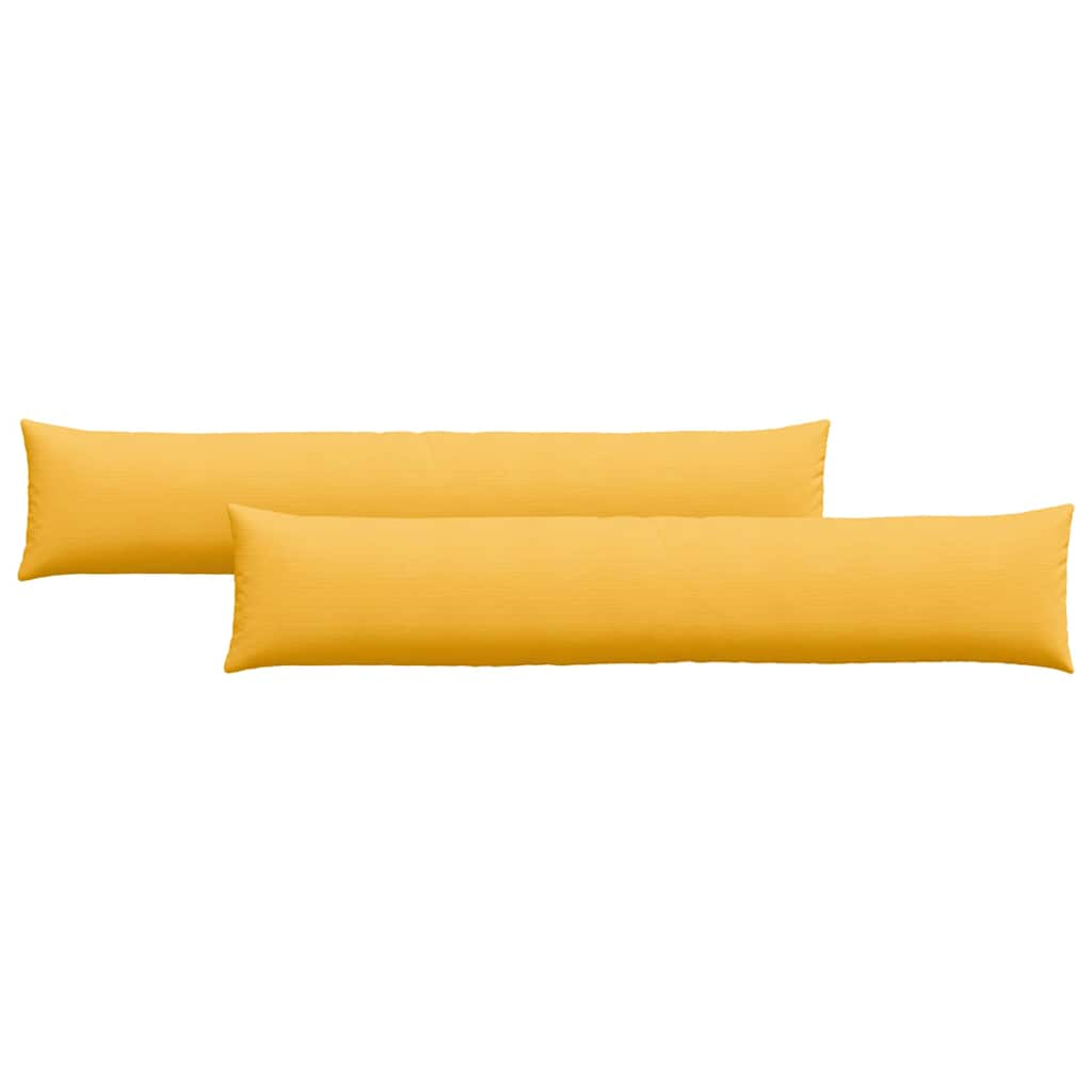 Vidaxl sofa kussens 2 stuks lichtgeel 200 x 40 cm cordstof