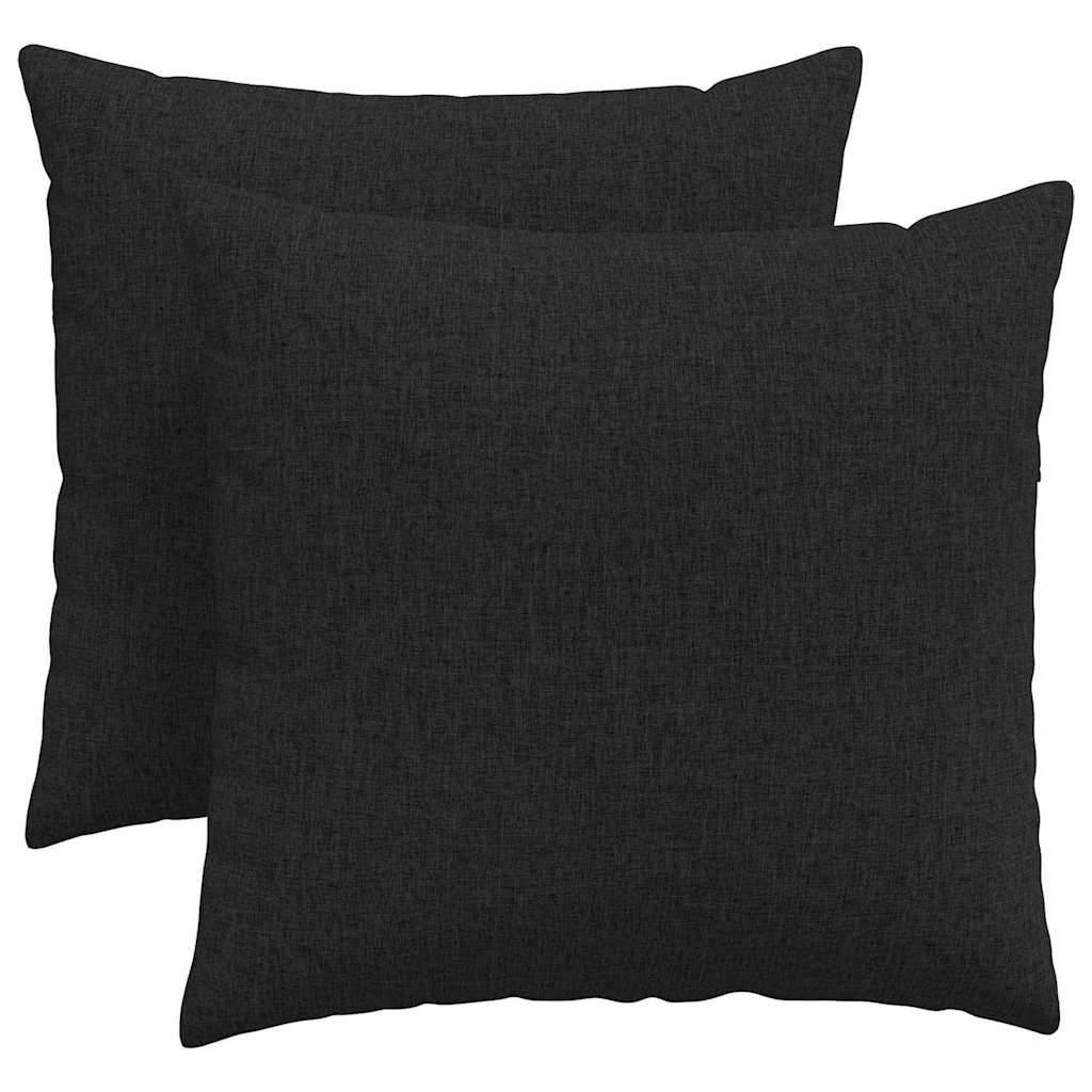 Vidaxl sofa kussens 2 pcs zwart 45 x 45 cm stof