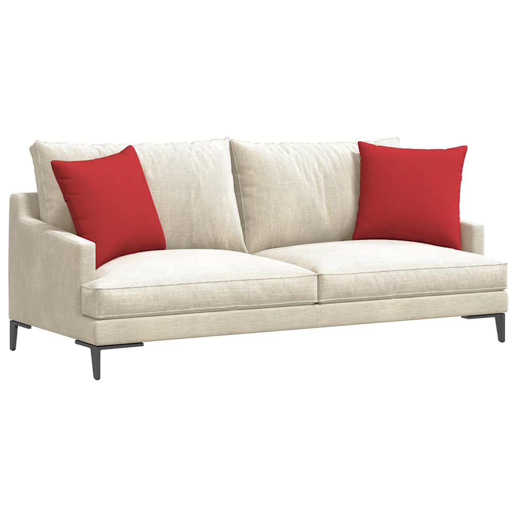 Vidaxl sofa kussens 2 pcs rood 45 x 45 cm stof