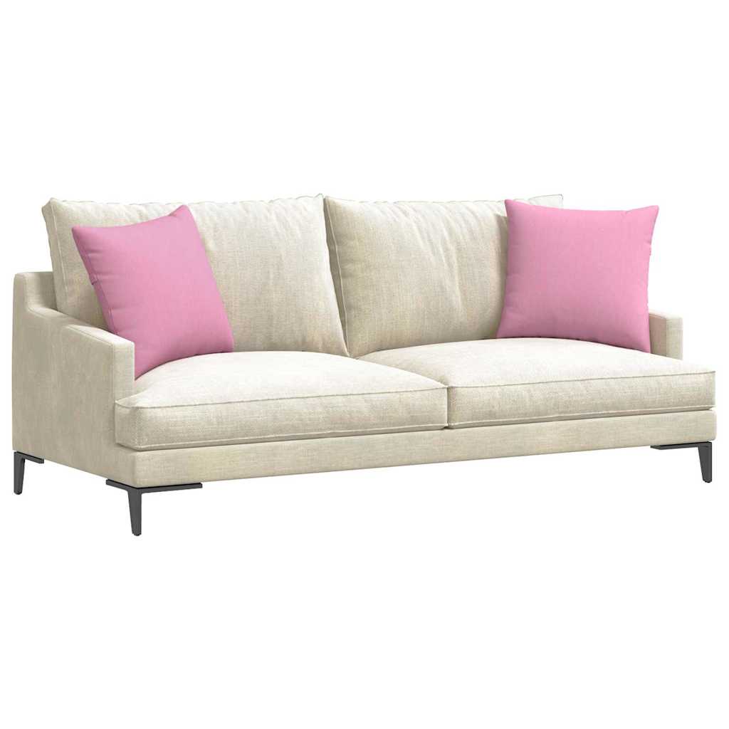 Vidaxl sofa kussens 2 pcs roze 45 x 45 cm stof