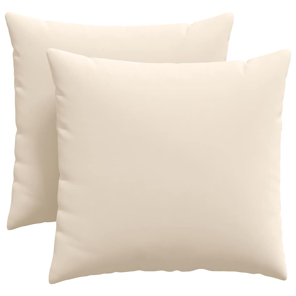 Vidaxl sofa kussens 2 stuks beige 45 x 45 cm stof