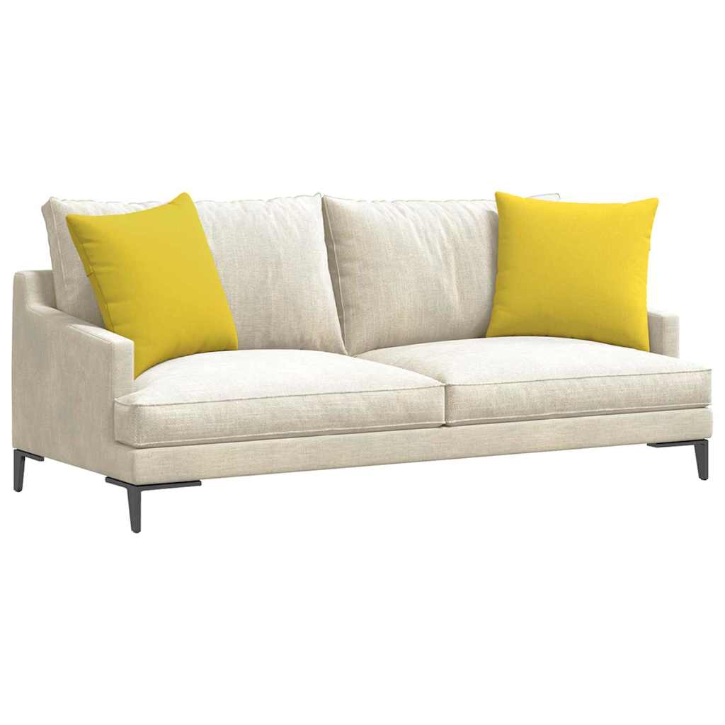 Vidaxl sofa kussens 2 pcs lichtgeel 50 x 50 cm stof