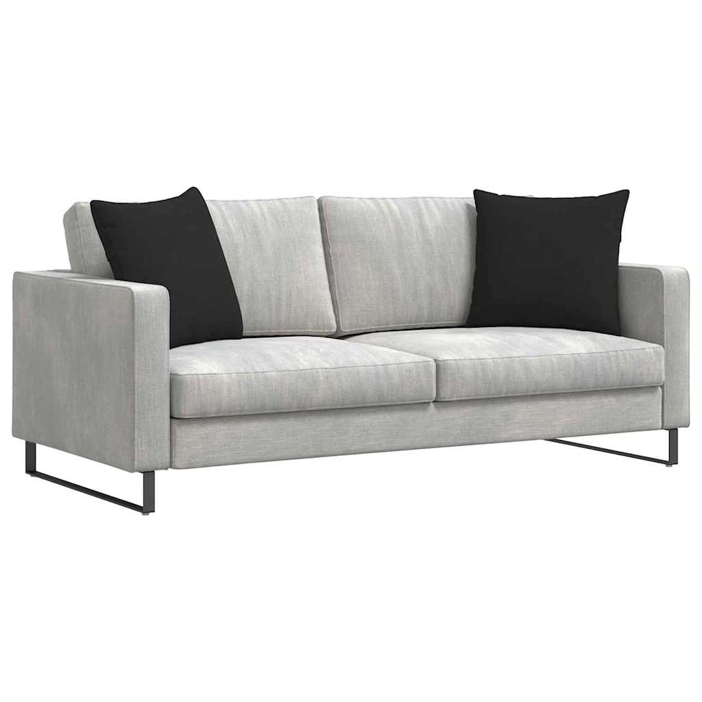 Vidaxl sofa kussens 2 stuks zwart 50 x 50 cm stof