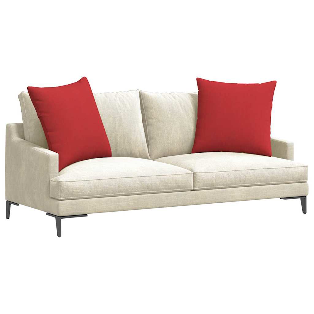 Vidaxl sofa kussens 2 pcs rood 60 x 60 cm stof