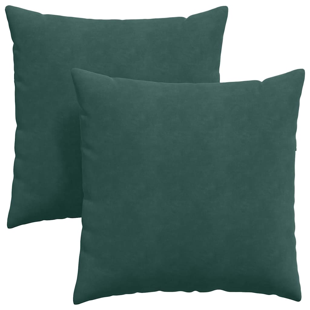 Vidaxl sofa kussens 2 stuks donkergroen 60 x 60 cm cordstof