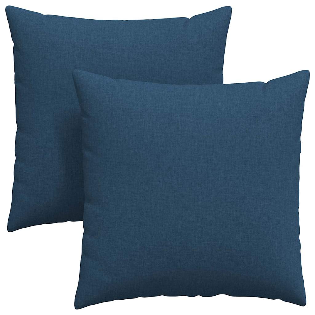 Vidaxl sofa kussens 2 pcs blauw 80 x 80 cm stof