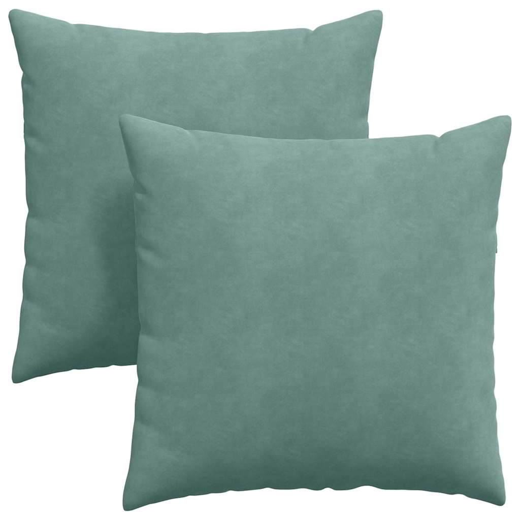 Vidaxl sofa kussens 2 stuks zeegroen 80 x 80 cm cordstof