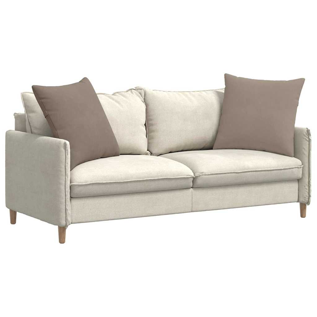 Vidaxl sofa kussens 2 stuks taupe 80 x 80 cm stof