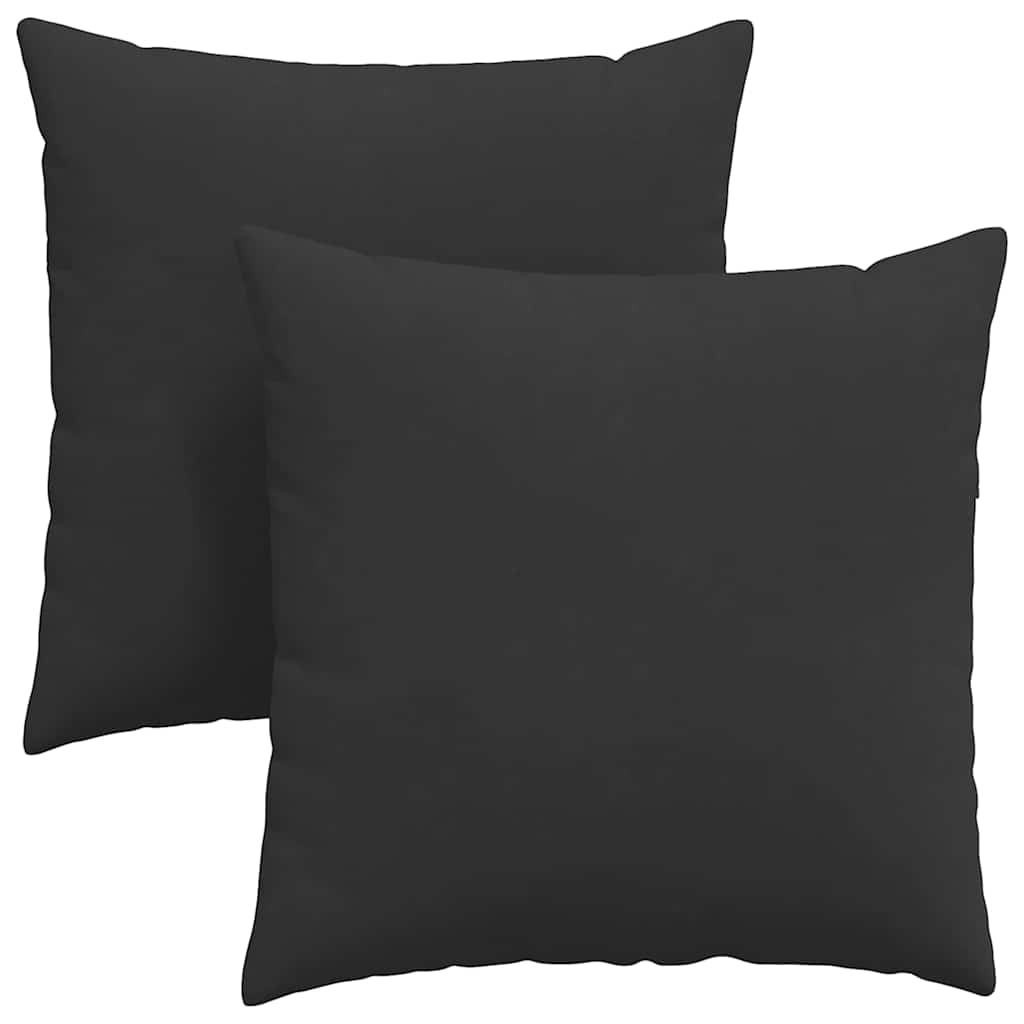 Vidaxl sofa kussens 2 stuks zwart 80 x 80 cm stof