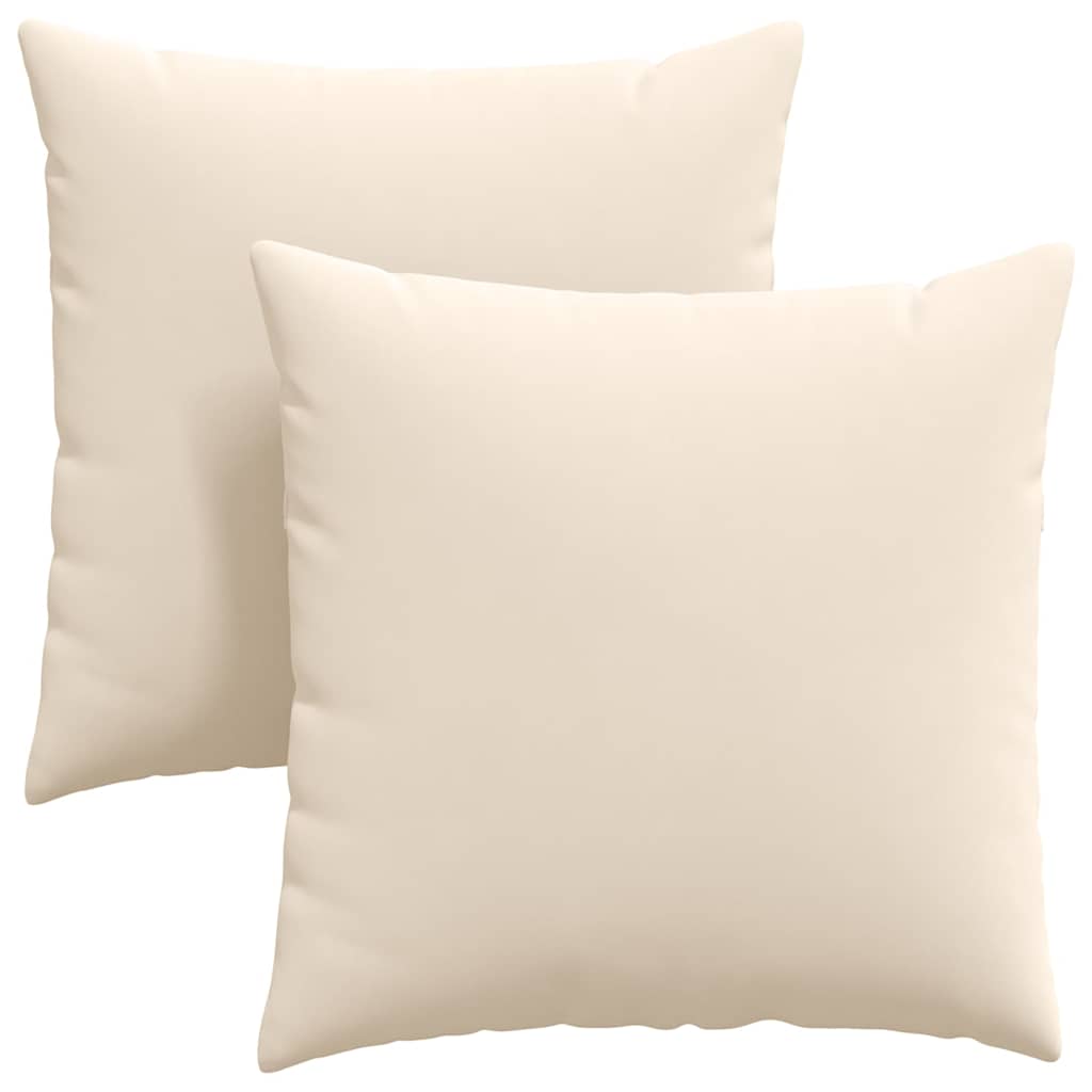 Vidaxl sofa kussens 2 stuks beige 80 x 80 cm stof