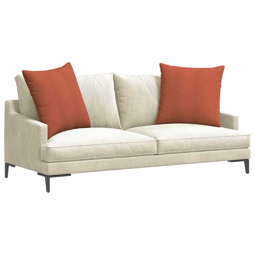 Vidaxl sofa kussens 2 stuks rood-oranje 80 x 80 cm cordstof
