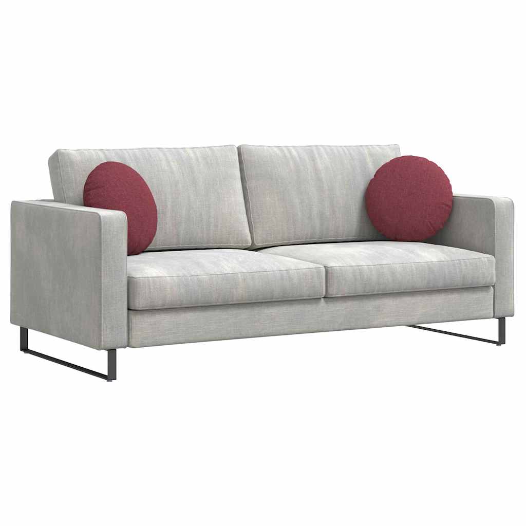Vidaxl zitkussens 2 pcs wijnrood ø40 x 13 cm stof