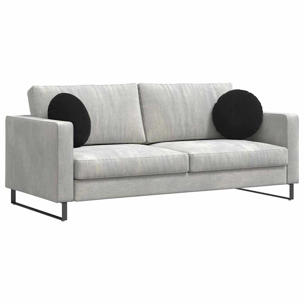 Vidaxl zitkussens 2 stuks zwart ø 40 x 13 cm fluweel
