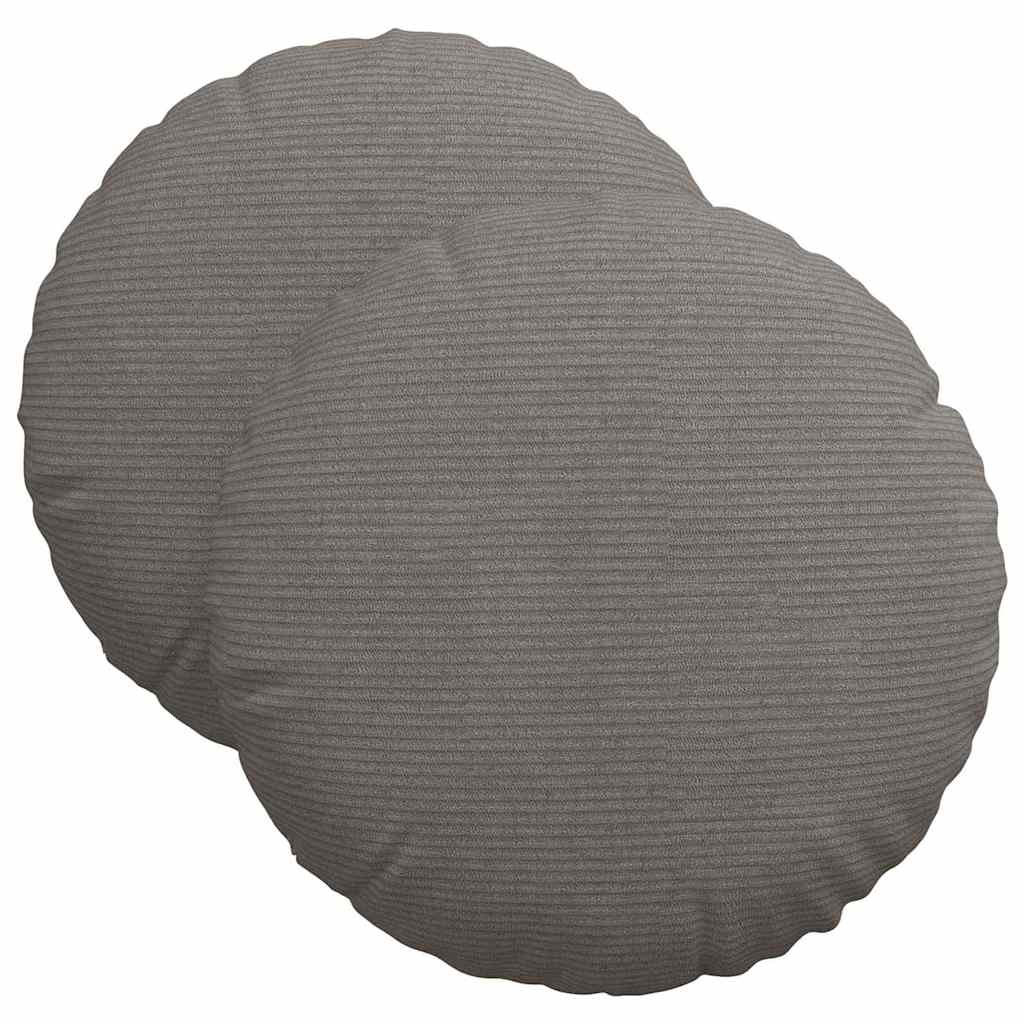 Vidaxl zitkussens 2 pcs lichtgrijs ø 40 cm katoen stof