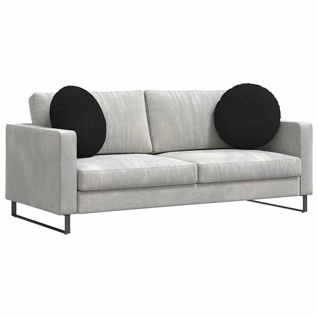 Vidaxl zitkussens 2 pcs zwart ø50 x 19 cm stof