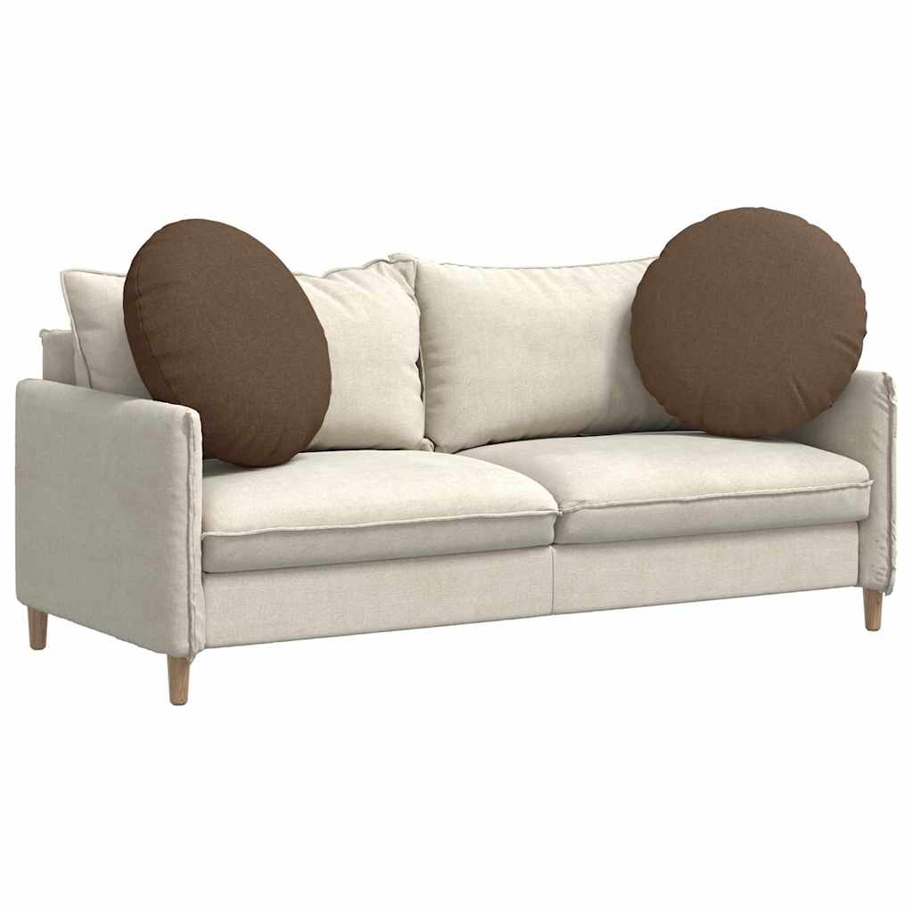Vidaxl zitkussens 2 pcs bruin ø60 x 21 cm stof