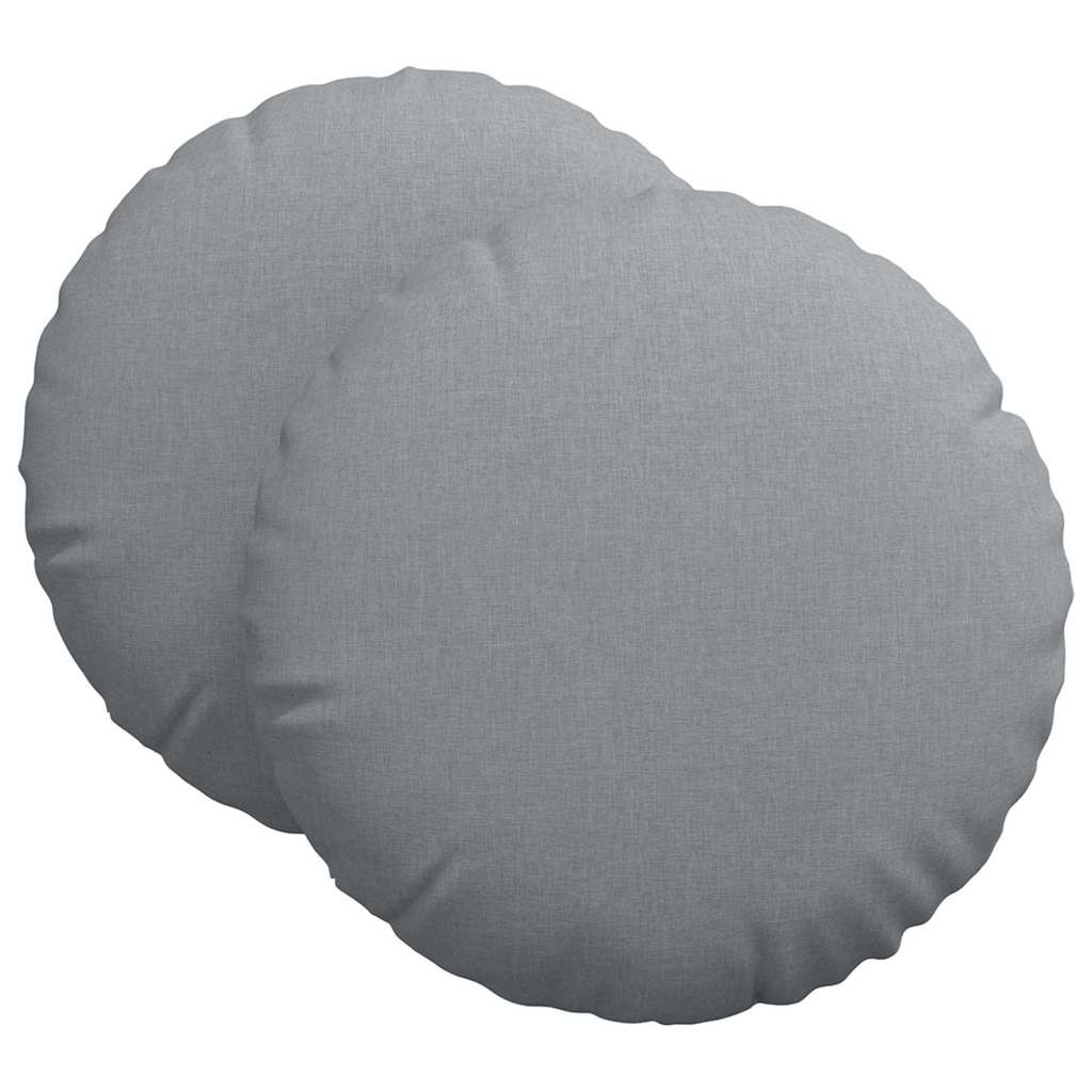 Vidaxl zitkussens 2 pcs lichtgrijs ø80 x 29 cm stof