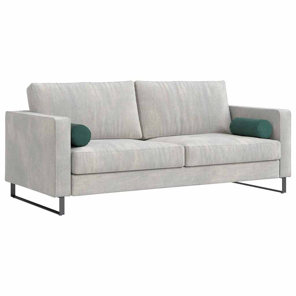 Vidaxl bolster kussens 2 stuks donkergroen ø 15 x 40 cm cordstof
