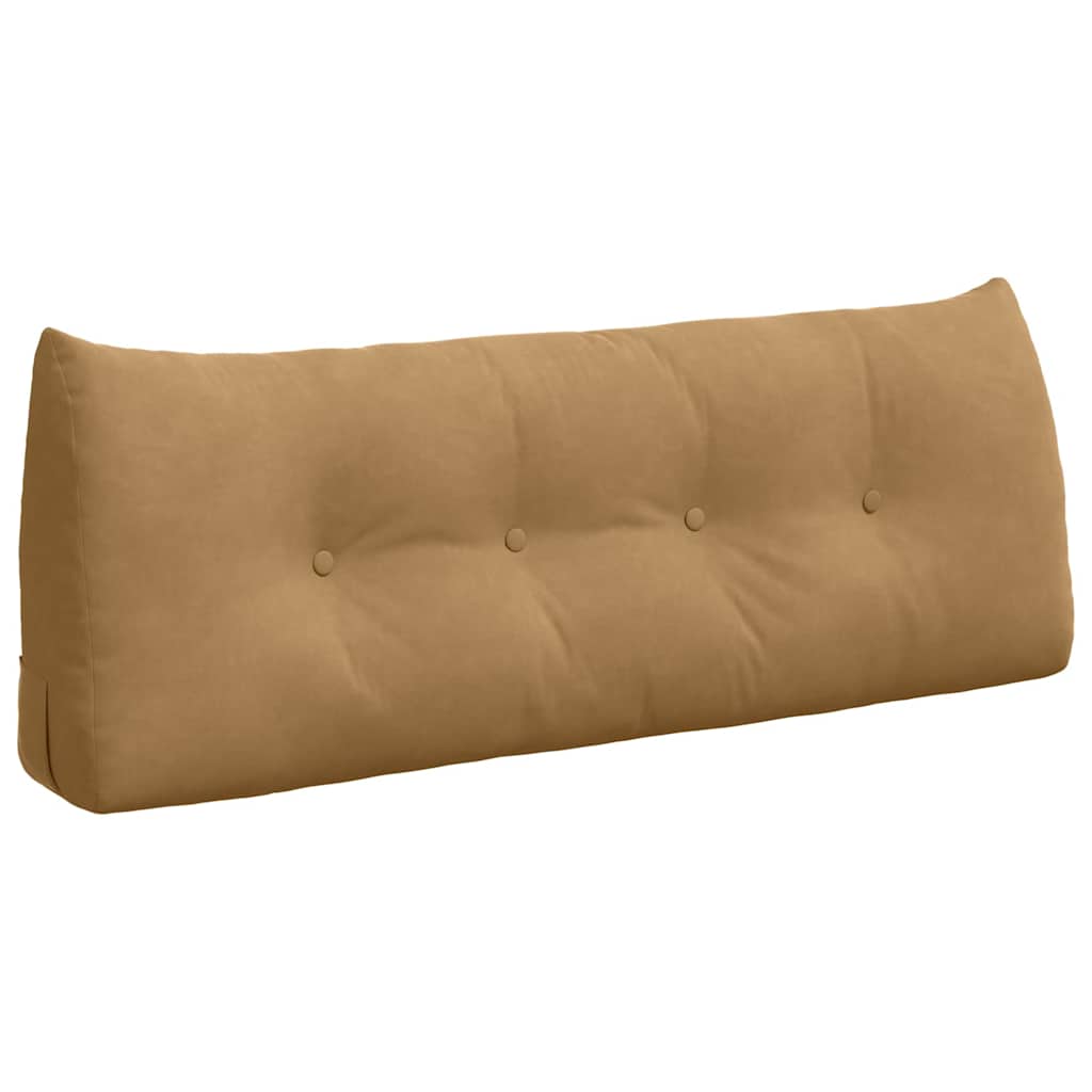 Vidaxl rugkussen bruin 120 x 24 x 50 cm fluweel