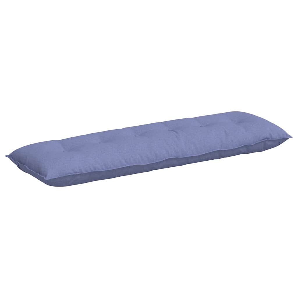 Vidaxl rugkussen jeans blauw 160 x 19 x 50 cm stof