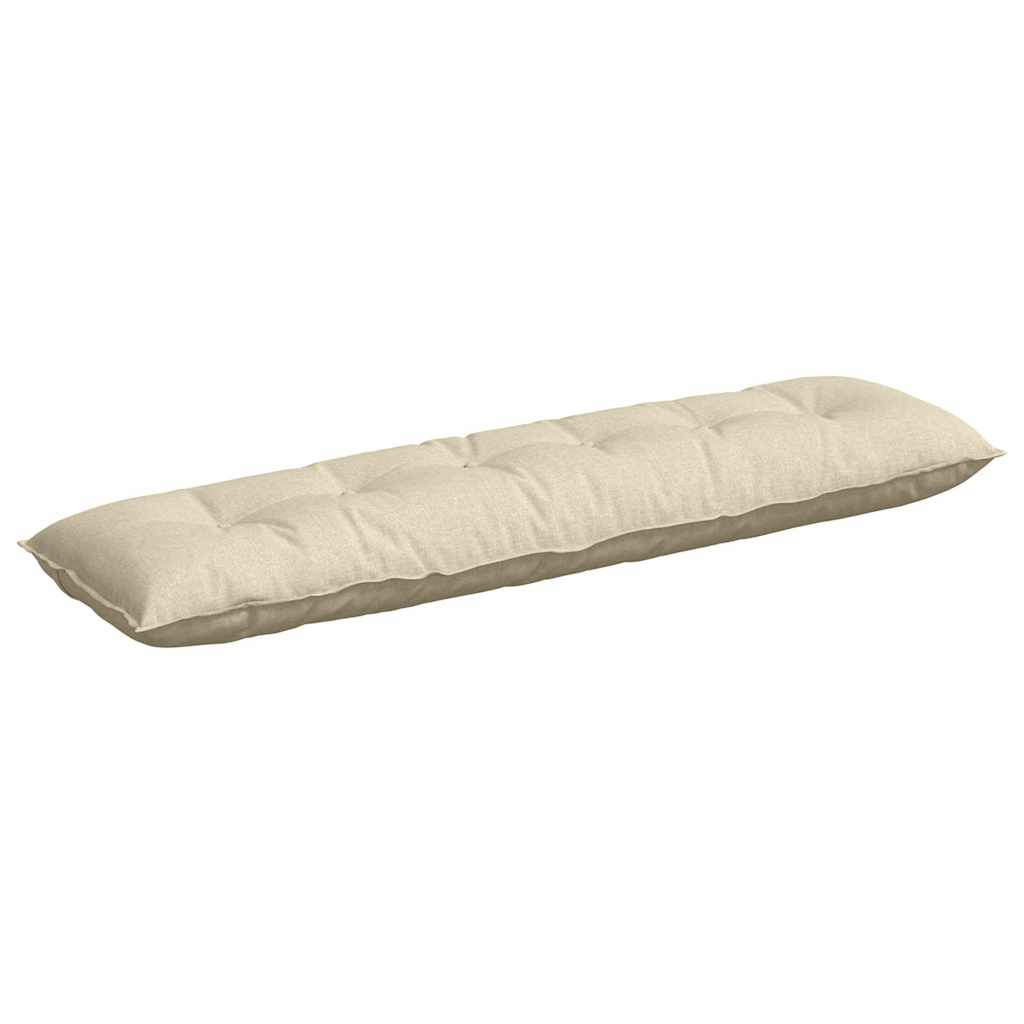 Vidaxl rugkussen crème 180 x 19 x 50 cm stof