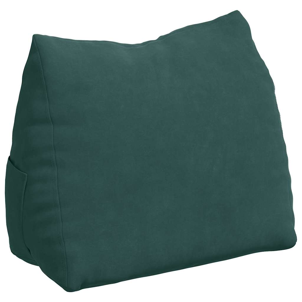 Vidaxl rugkussen donkergroen 45 x 20 x 35 cm cordstof