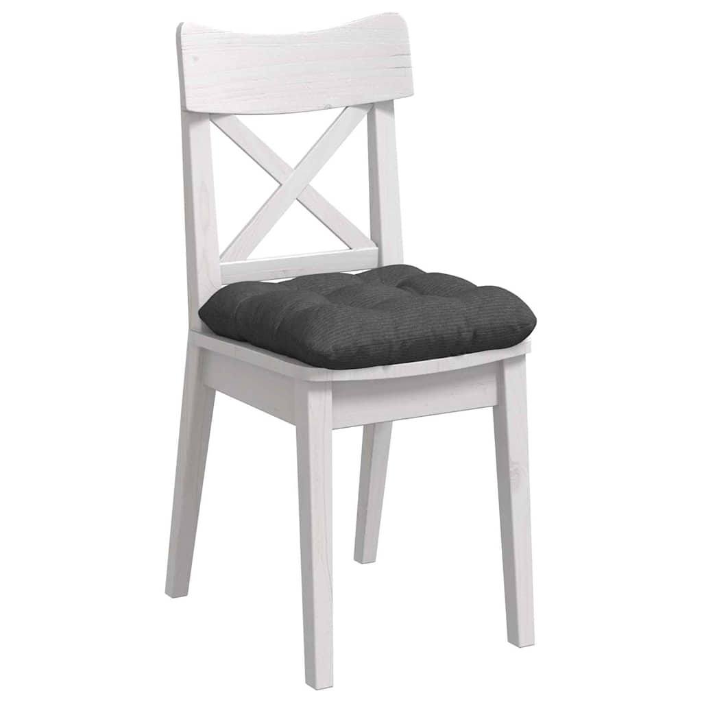 Vidaxl zitkussens 4 pcs donkergrijs 40 x 40 cm katoen stof