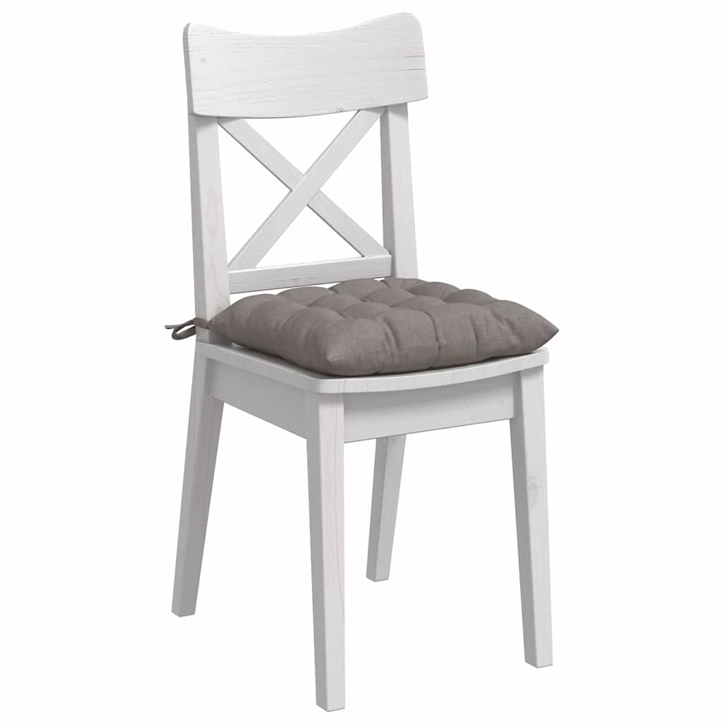 Vidaxl zitkussens 4 pcs taupe 40 x 40 x 6 cm stof