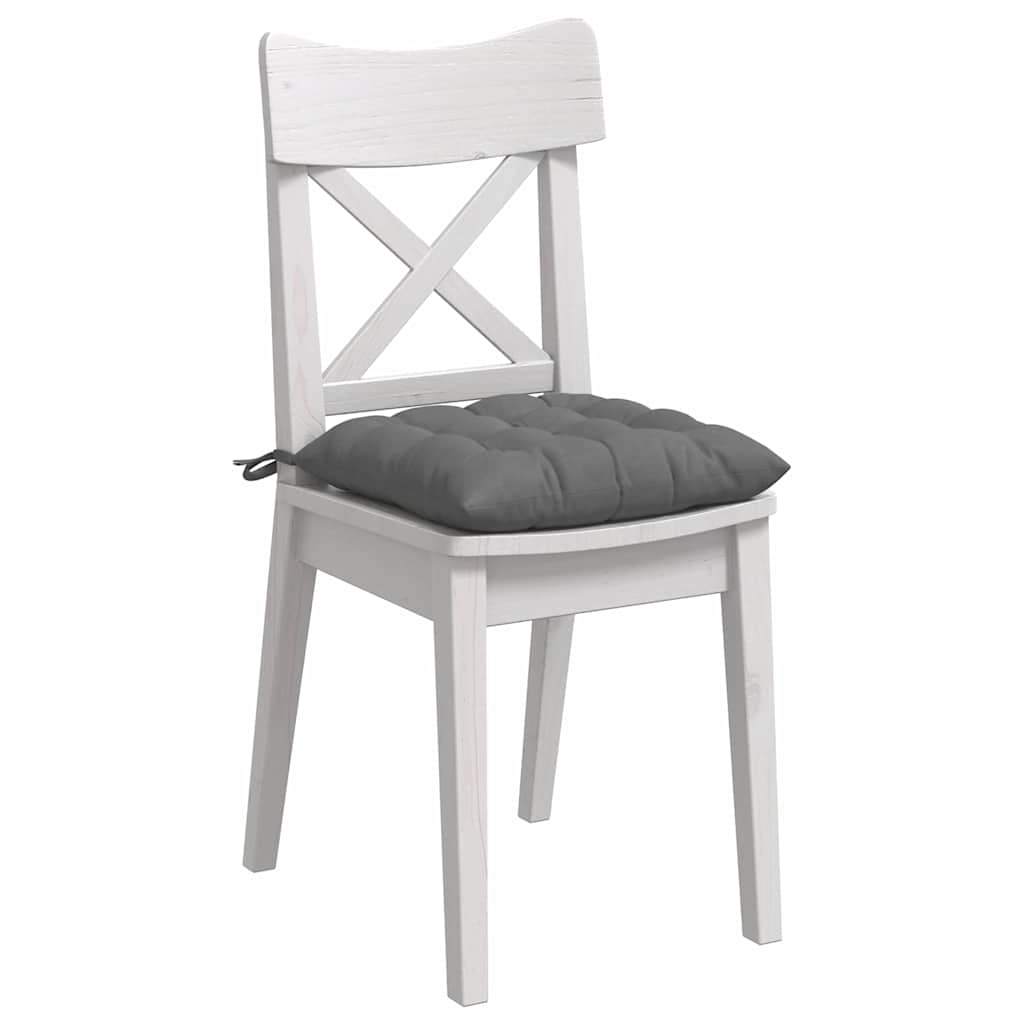 Vidaxl zitkussens 4 pcs donkergrijs 40 x 40 x 6 cm microfibre