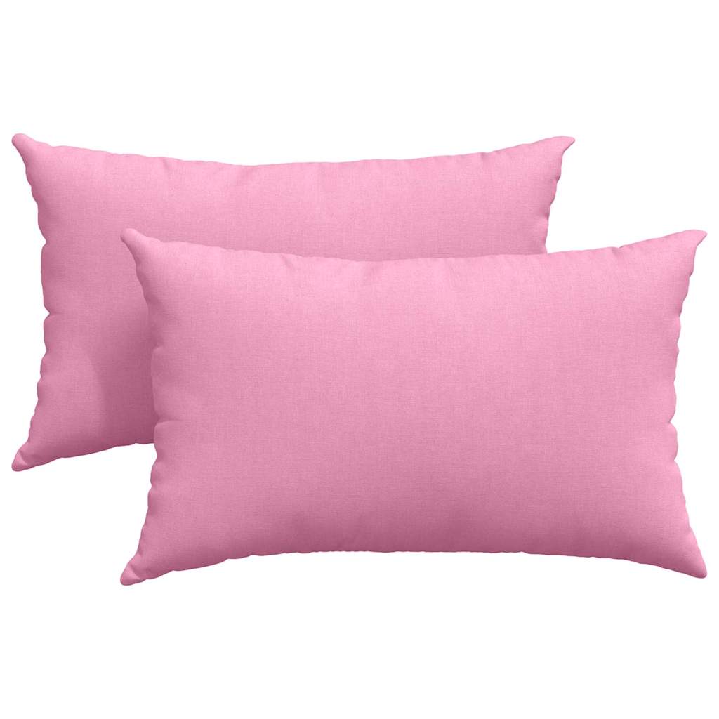 Vidaxl sofa kussens 2 pcs roze 50 x 30 cm stof