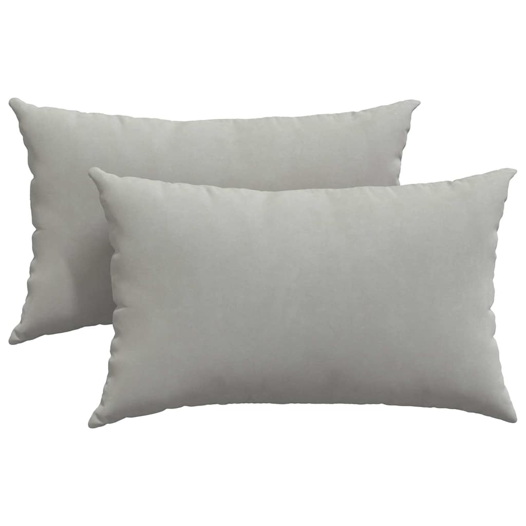 Vidaxl sofa kussens 2 stuks lichtgrijs 50 x 30 cm stof