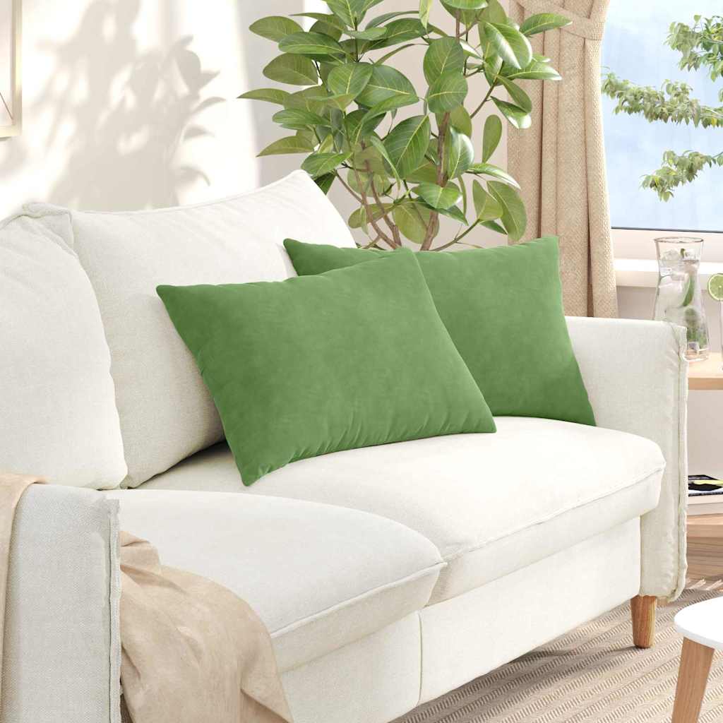 Vidaxl sofa kussens 2 stuks lichtgroen 60 x 40 cm cordstof