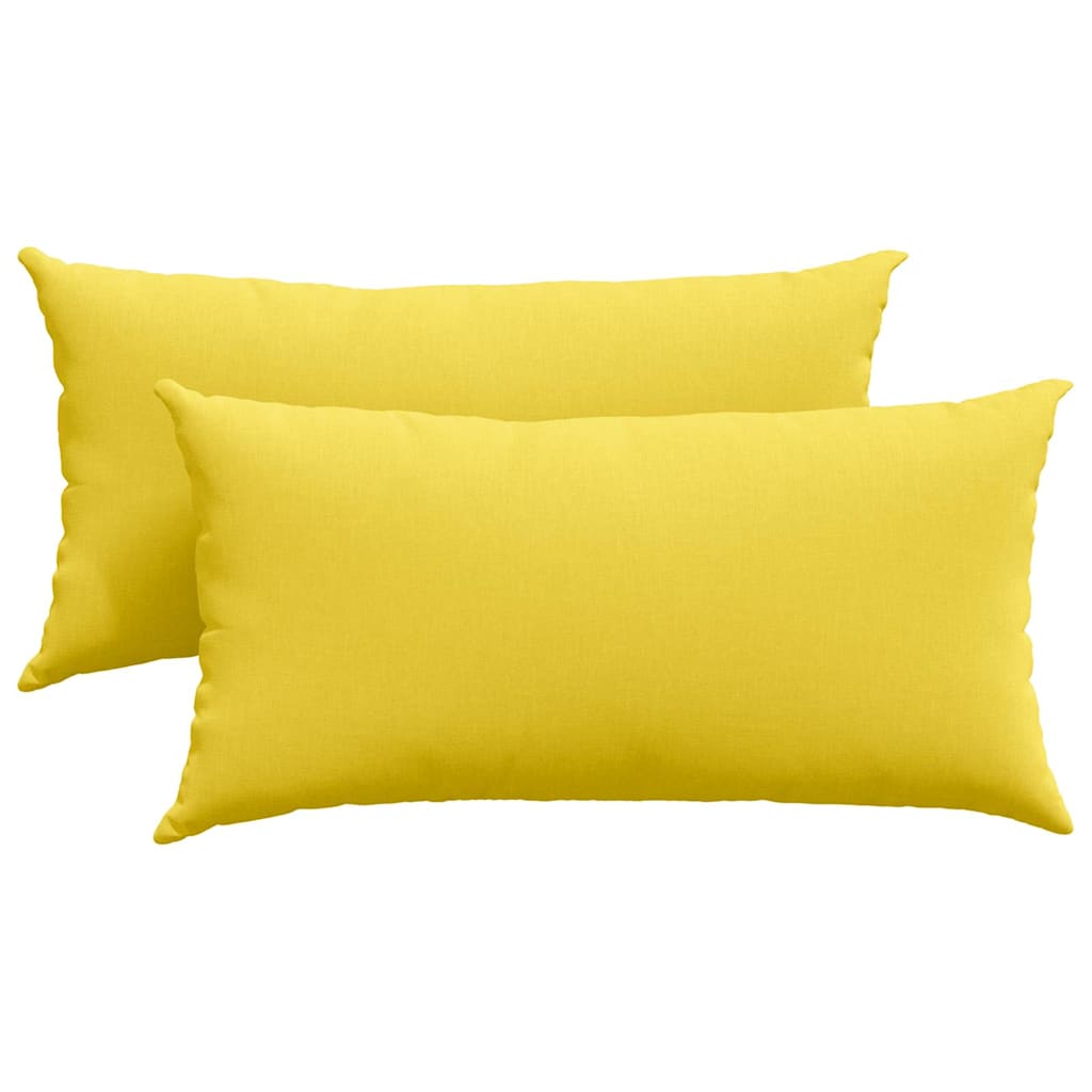 Vidaxl sofa kussens 2 pcs lichtgeel 80 x 40 cm stof