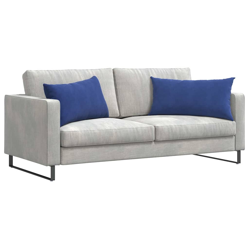 Vidaxl sofa kussens 2 stuks politieblauw 80 x 40 cm cordstof