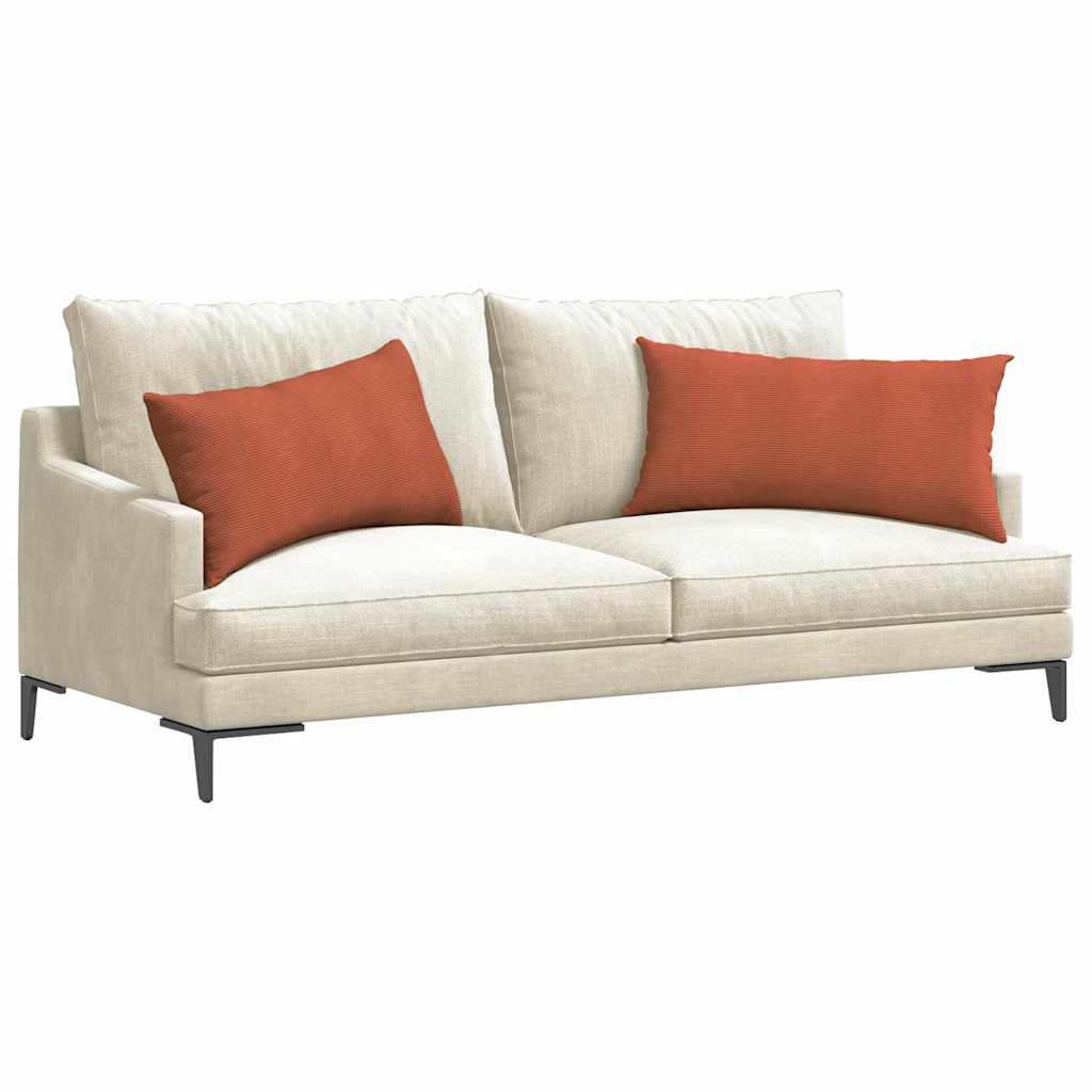Vidaxl sofa kussens 2 stuks rood-oranje 80 x 40 cm cordstof