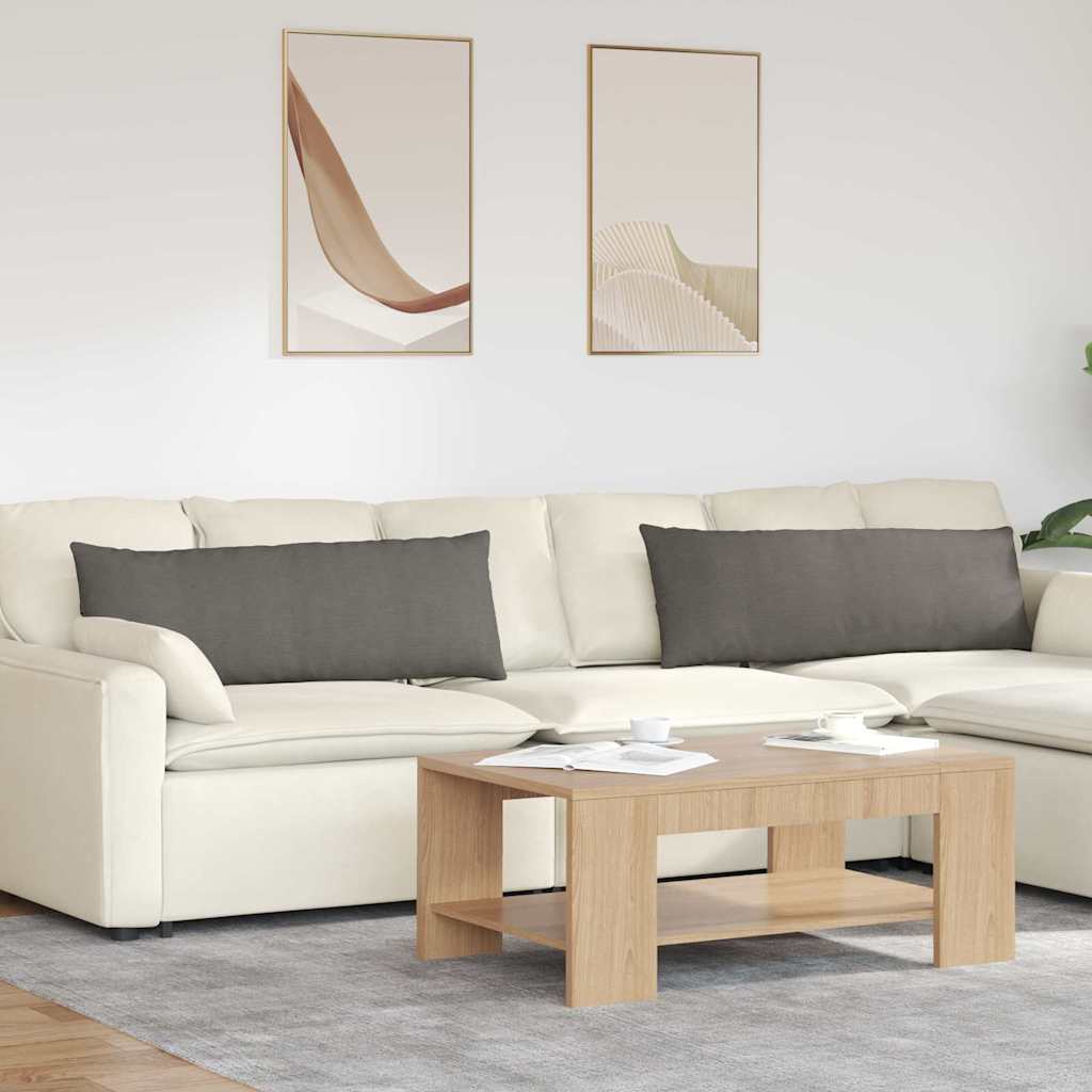 Vidaxl sofa kussens 2 stuks lichtgrijs 120 x 40 cm cordstof
