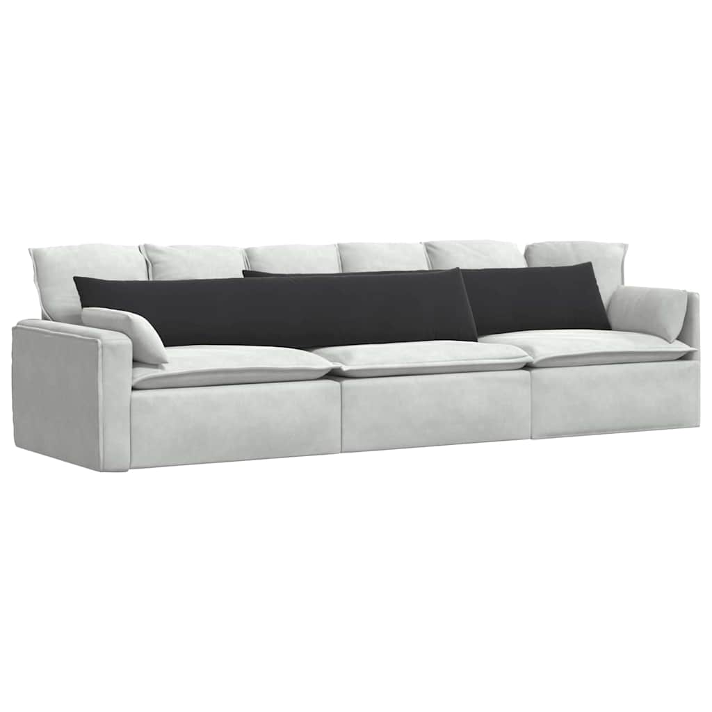 Vidaxl sofa kussens 2 stuks zwart 200 x 40 cm cordstof