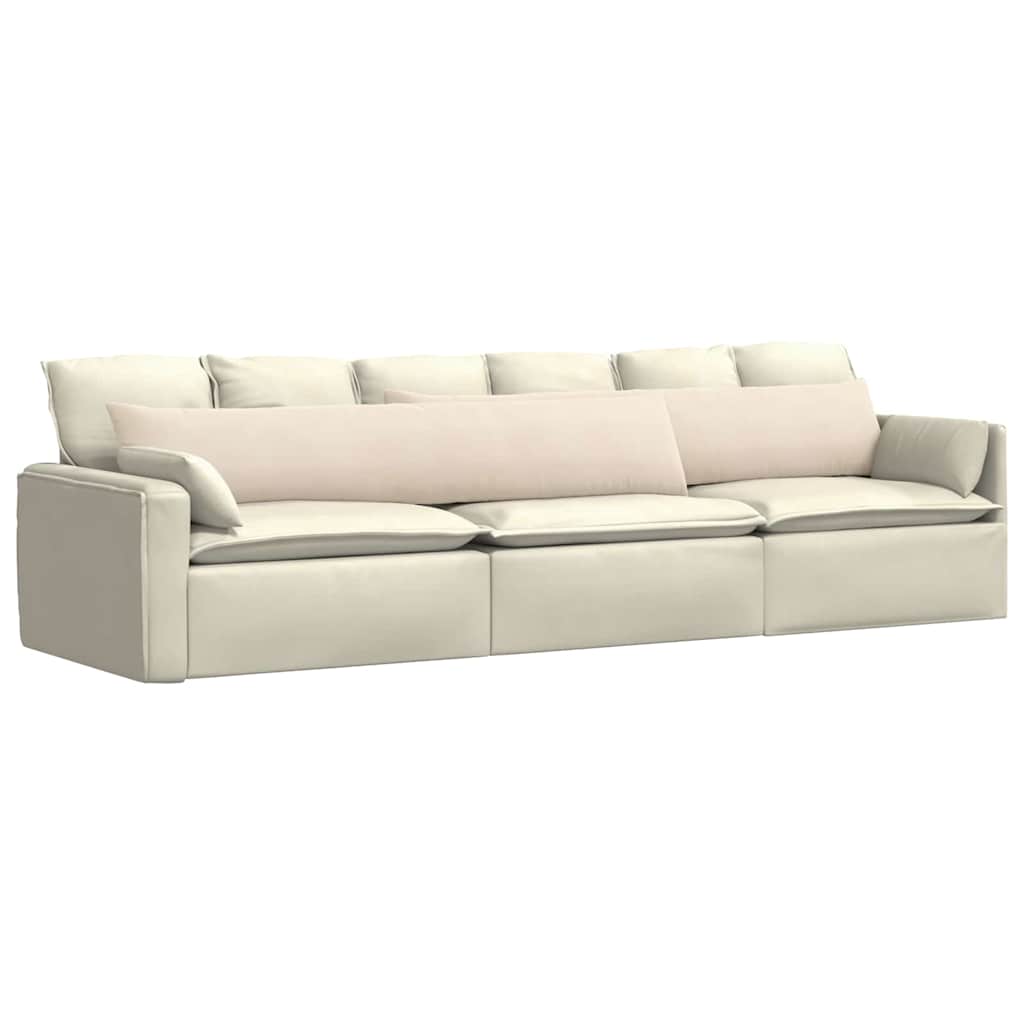 Vidaxl sofa kussens 2 stuks beige 200 x 40 cm stof