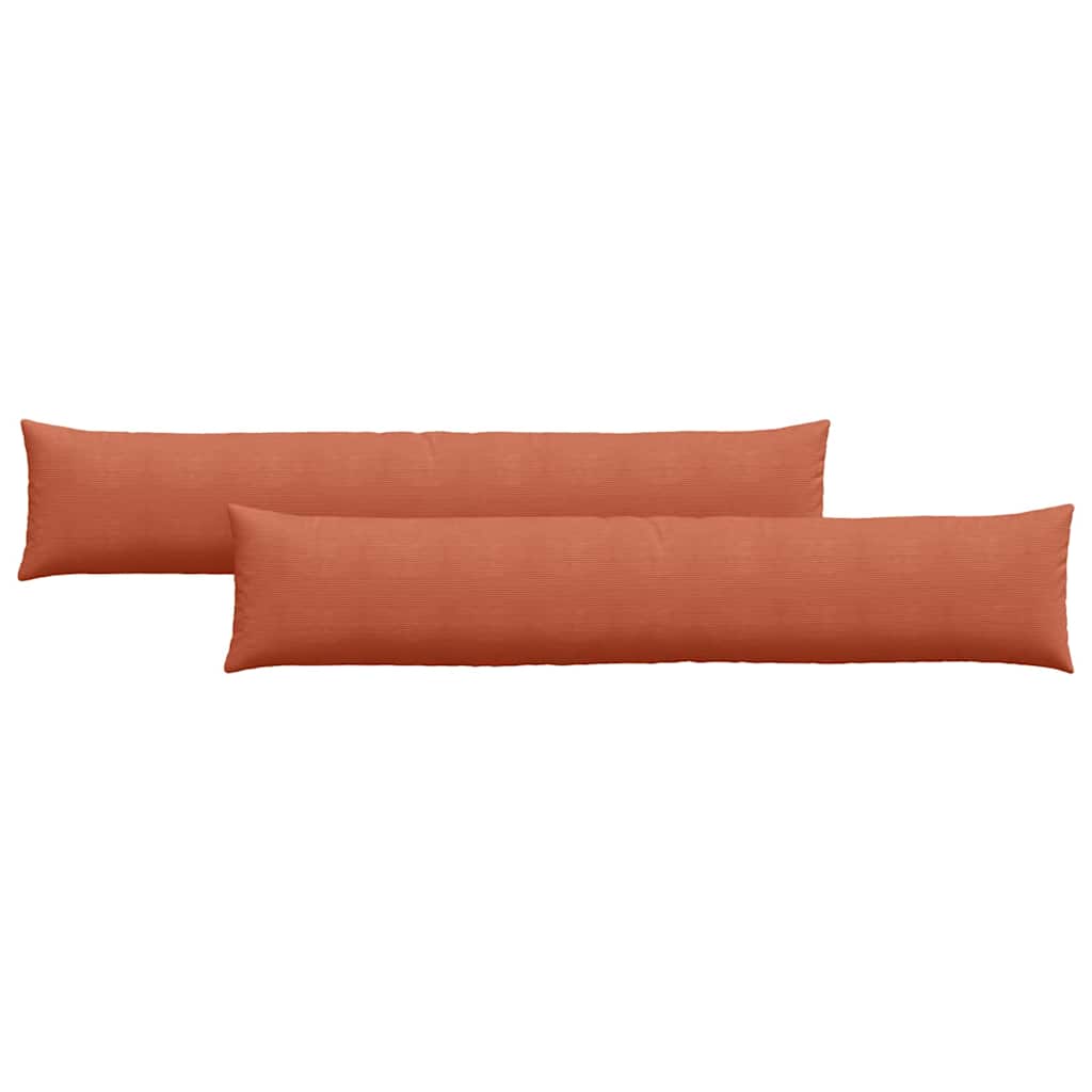 Vidaxl sofa kussens 2 stuks rood-oranje 200 x 40 cm cordstof