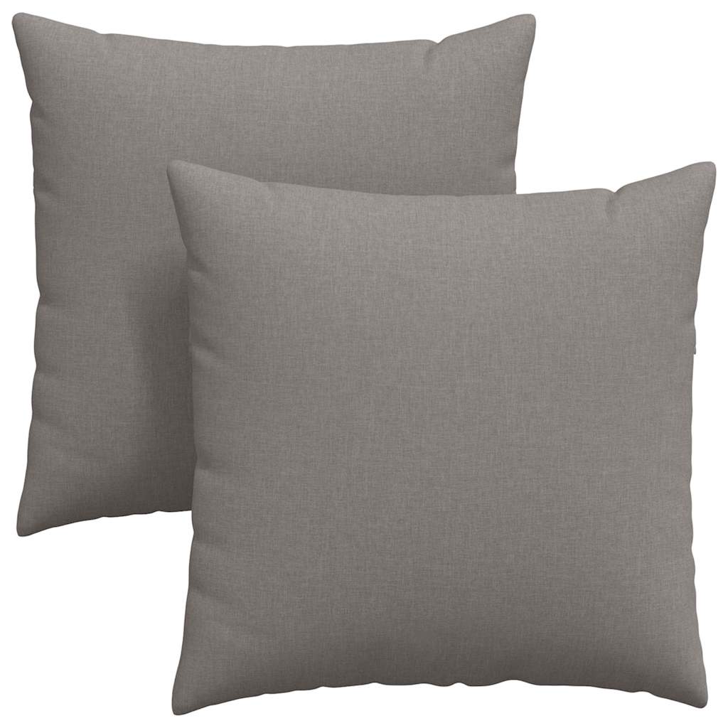 Vidaxl sofa kussens 2 pcs taupe 60 x 60 cm stof