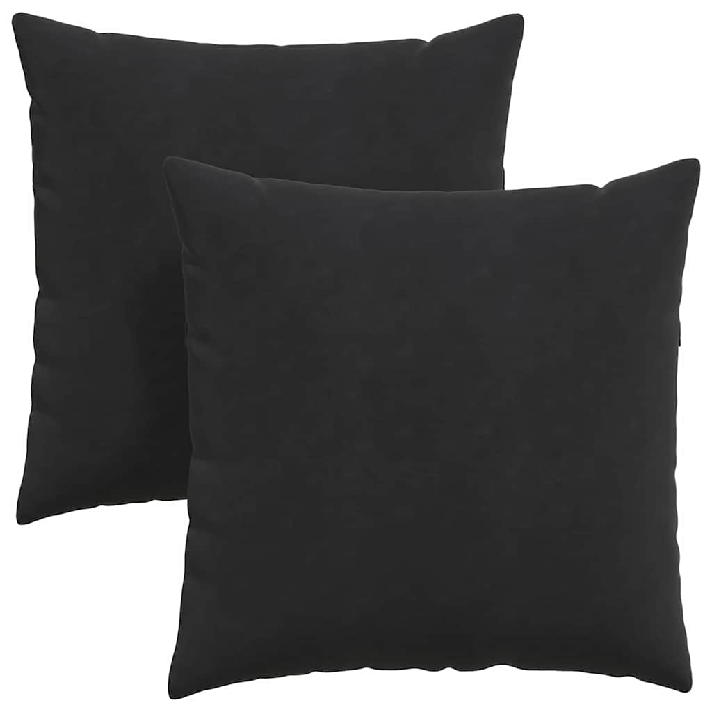 Vidaxl sofa kussens 2 stuks zwart 60 x 60 cm cordstof